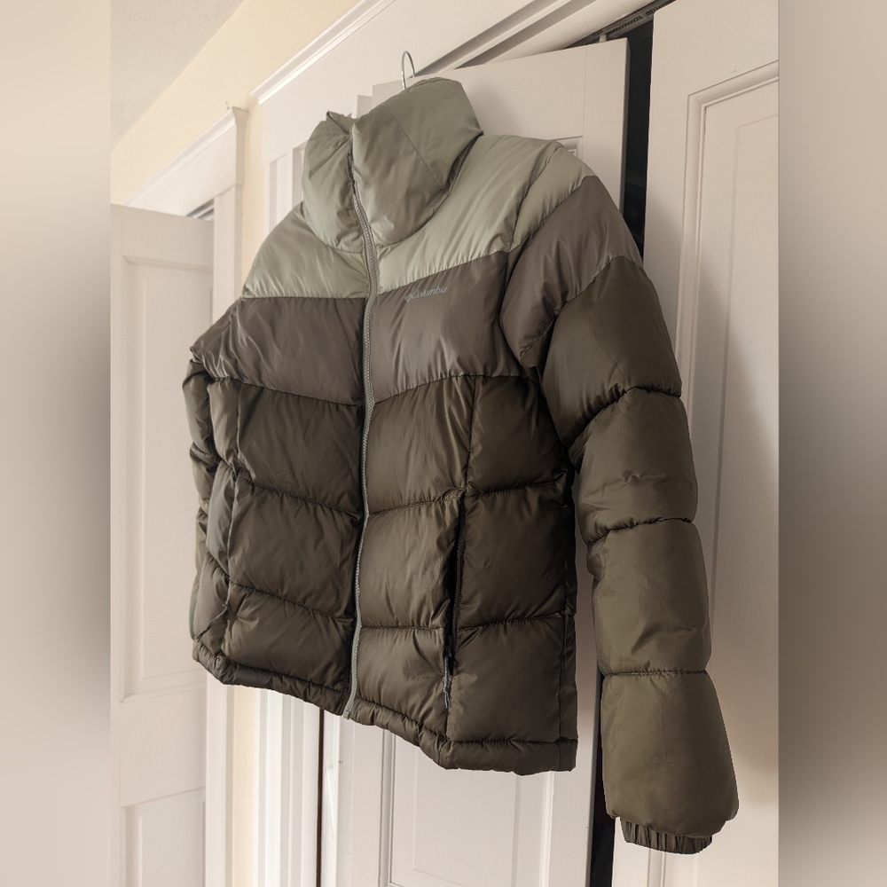Columbia Green Puffer Jacket